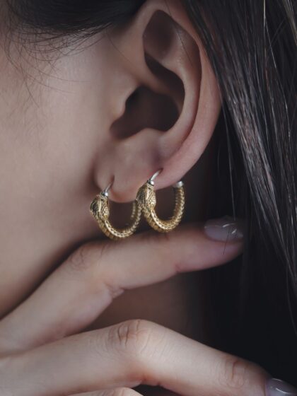 Classic Gold Hoop Earrings - Golden