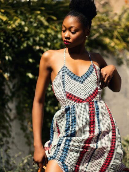 Retro Stripe Midi Dress - Multicolor