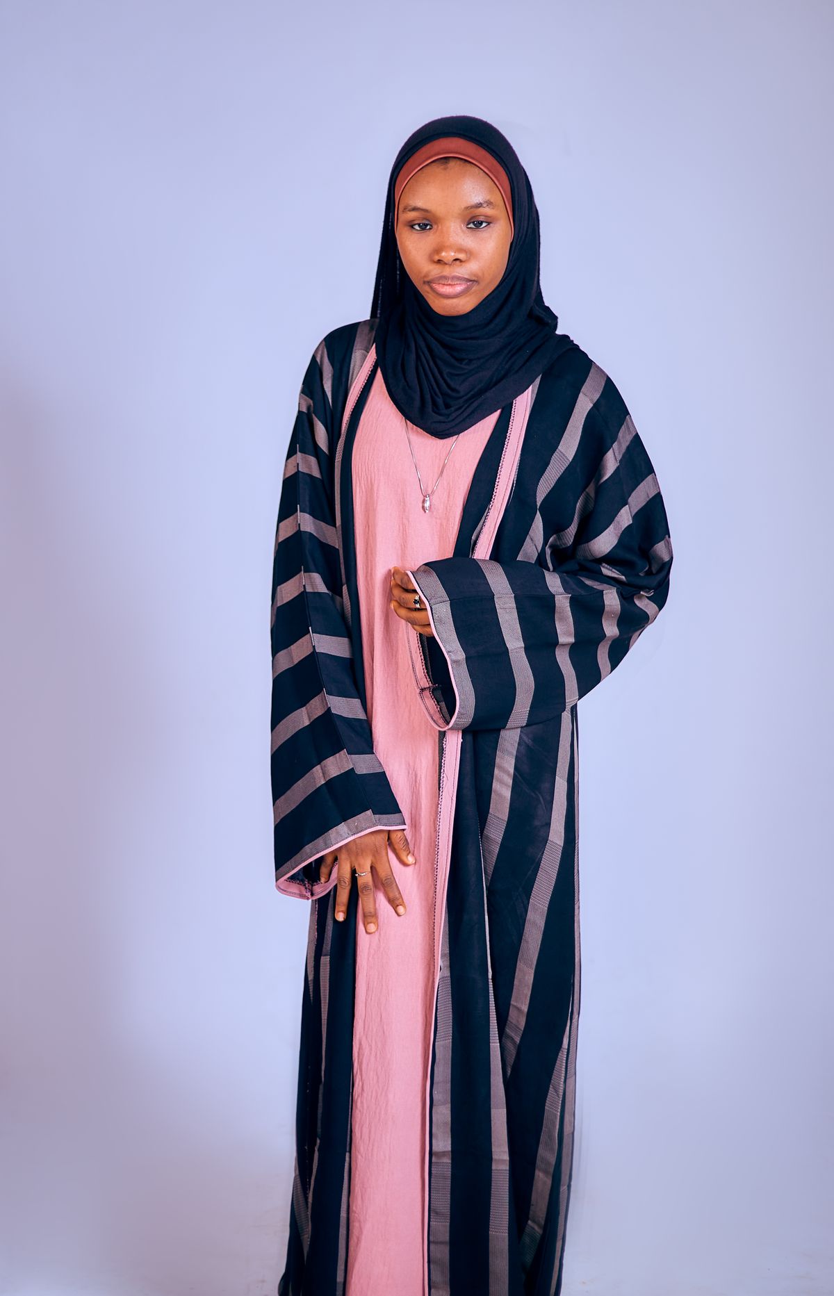 Striped Everyday Abaya - Multicolor